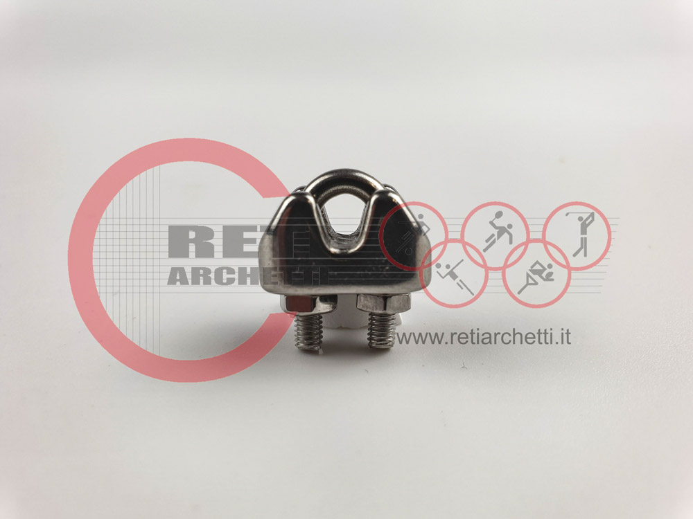  MORSETTO DI FISSAGGIO IN ACCIAIO INOX MM. 2 – ART. AX 13/A2
