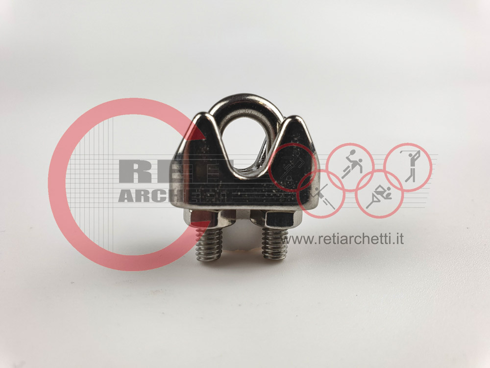  MORSETTO DI FISSAGGIO IN ACCIAIO INOX MM. 4 – ART. AX 13/A4